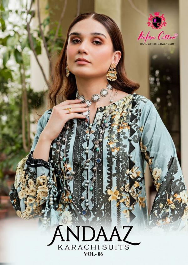 Nafisa Andaaz Vol-6 – Dress Material